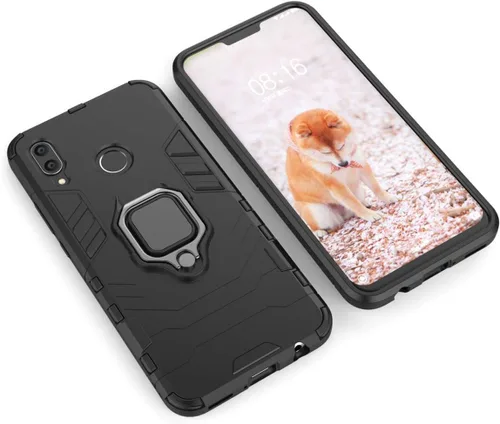 Miniatura 3 de LuluMain Compatible con Huawei Nova3, soporte de anillo de metal, a prueba de golpes, parachoques duro