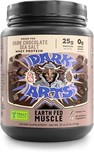 Miniatura 18 de Earth Fed Muscle Power Couple Mantequilla de Maní Chocolate Aislado de Proteína de Suero Verdaderamente Alimentado con Pasto - Certificado NSF. Sin