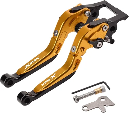 Miniatura 24 de Palancas de embrague de freno ajustables para motocicleta, cerradura de manija de estacionamiento para Yamaha Xmax 125 250 300 400 XMAX250 XMAX300