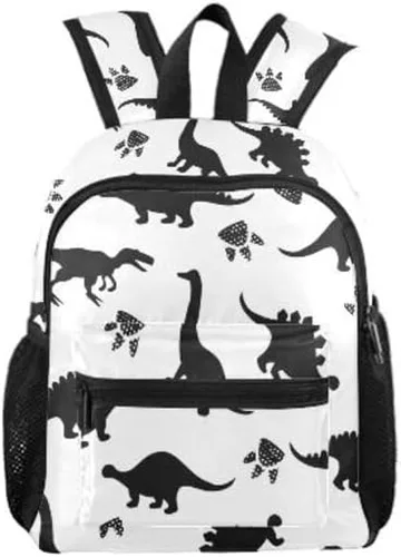 Miniatura 6 de Mochila personalizada con nombre de dinosaurio para niños pequeños, Multi, Tamaño único, Lindo