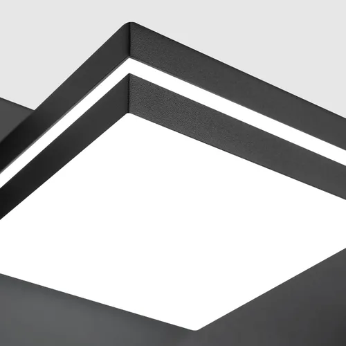 Miniatura 3 de Accesorios de iluminación de tocador de baño sobre espejo (3 luces, 5CCT, regulable) modernos accesorios de iluminación LED de pared de baño, negro