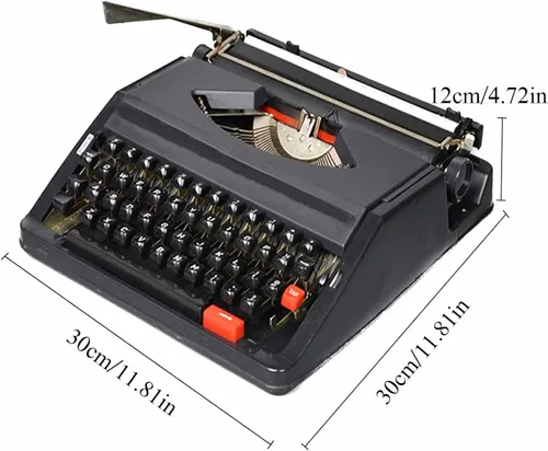 Miniatura 5 de Máquina de escribir manual retro antigua, máquina de escribir manual portátil tradicional, máquina de escribir vintage para un flujo nostálgico