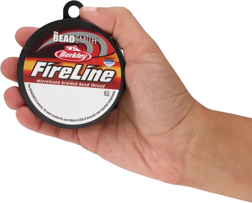 Miniatura 6 de The Beadsmith Fireline by Berkley - Hilo trenzado microfusionado - Prueba de 4 libras, diámetro de 005"/.12mm, carrete de 50 yardas, color cristal