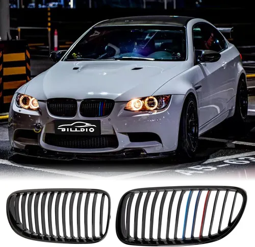 Miniatura 28 de Parrilla E90 – Rejilla negra de riñón individual compatible con BMW serie 3 E90 2009-2011 323i 328i 328xi 335d 335i 335xi Sedan LCI, E91 328i 328xi