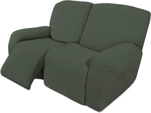 Miniatura 123 de Easy-Going - Funda elástica para sofá reclinable y sofá cama, 6 piezas, protector de muebles, suave, parte inferior elástica, tela jacquard