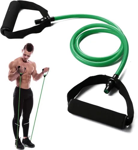 Bandas de resistencia con asas, bandas de resistencia individuales con asas para entrenar mujeres y hombres, bandas elásticas para entrenamiento de