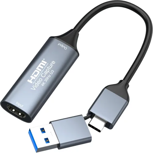 Miniatura 7 de Tarjeta de Captura de Video 4K HDMI a USB 2.0 1080P Tarjeta de Enlace de Cámara Adaptador de Tarjeta de Captura de Juego Dispositivo de Grabación