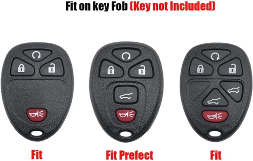Miniatura 2 de Funda para llavero de TPU compatible con Chevy Tahoe Suburban GMC Acadia Yukon y Cadillac y Buick Lucerne Enclave Pontiac Key Fob