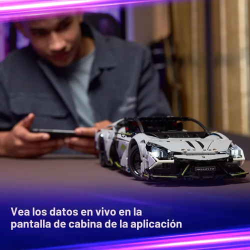 Miniatura 5 de LEGO Technic Lamborghini Revuelto Super Sports Car Toy - Juego de construcción para niñas y niños - Kit de modelo Lamborghini para niños a partir