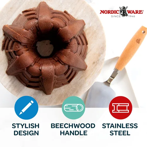 Miniatura 2 de Nordic Ware Servidor de tartas, con mango de madera de haya
