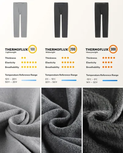 Miniatura 2 de LAPASA Men's Thermal Underwear Bottom Long Johns Pants Base Layer Lightweight Midweight Heavyweight Cold Weather M10M25M56