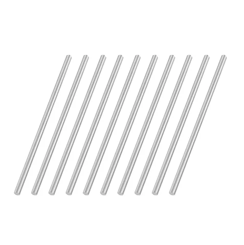 Miniatura 10 de Varilla redonda de acero inoxidable 304 de 0.059 in x 3.937 in, varillas de eje sólido de metal, barra de torno para manualidades