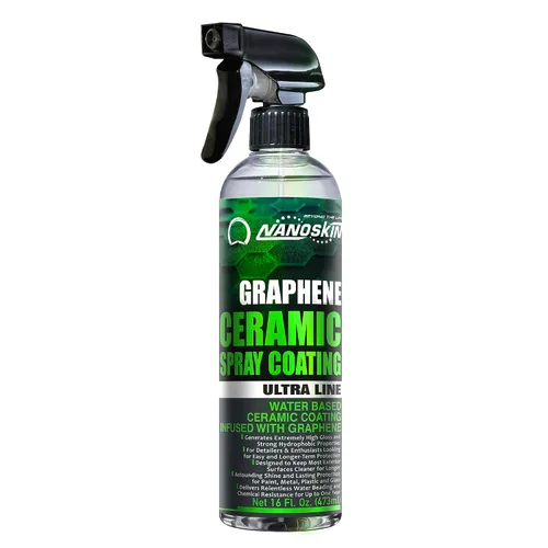 Miniatura 9 de Nanoskin Revestimiento en Aerosol Cerámico de Grafeno de 1 Galón – Aerosol Súper Hidrofóbico a Base de Agua que Sustituye Ceras para Automóviles