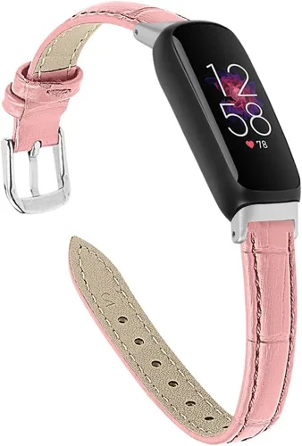 Miniatura 8 de Band Compatible with Fitbit Inspire 3 Bands Replacement Genuine Leather Wristband Quick Release Straps Watch Bands for Fitbit Inspire 3 Smartwatch