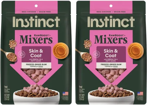 Miniatura 13 de Instinct RawBoost - Mezcladores funcionales, deshidratados congelados, sin granos, pavo real, Tranquility, bolsa de 5.5 onzas
