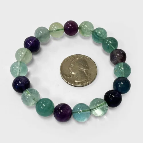 Miniatura 380 de Gem Avenue Handmade Round Bead Stretch Bracelet Unisex Natural Stone Beaded Jewelry for Men & Women, Elastic Wristband for Daily Wear