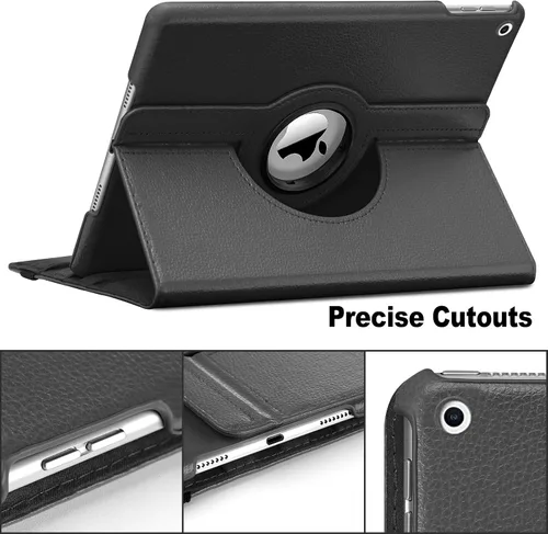 Miniatura 5 de Samsung 10.2 Estuche - Compatible con tabletas 2021/2020/2019 - Funda giratoria de 360 grados con función de encendido y apagado (Negro)