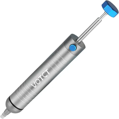 Extractor de Soldadura Sin Obstrucciones Bomba Desoldadora para Remover Soldadura con Boquilla de Succión de Silicona Resistente al Calor