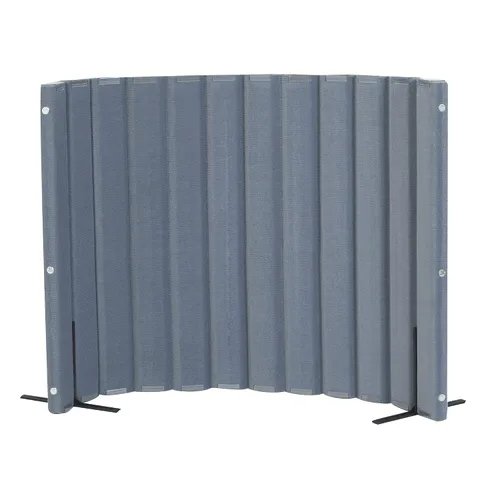 Miniatura 17 de Angeles Divisor silencioso de 30" x 6' con paneles de amortiguación de sonido, pared separadora de habitación independiente, azul