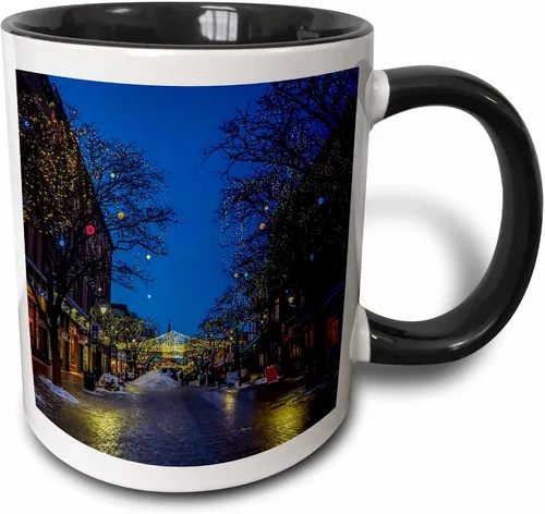 3dRose Edmond Hogge Jr – Países - Church Street Burlington Vermont - Tazas (mug_214797_4)