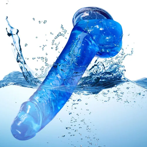 Miniatura 6 de Consolador de Ventosa Azul - Consolador Grande Realista de 8.2 Pulgadas, Juguete Sexual para Adultos con Ventosa, Adecuado para Mujeres/Hombres/Gay