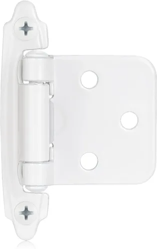 Miniatura 14 de 4 Pack (2 Pares) Bisagras de cierre automático de latón antiguo para puerta de gabinete de cocina, 1/2" de superposición (variable) Bisagras