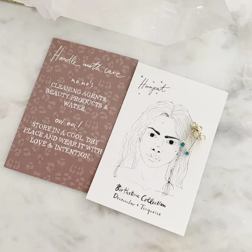 Miniatura 2 de HONEYCAT Tiny Birthstone Stud Earrings (Natural Stones) in Gold, Rose Gold, or Silver Minimalist, Delicate Jewelry