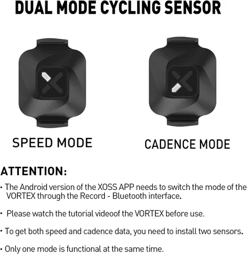 Miniatura 7 de XOSS G+ Gen2 - Computadora de bicicleta GPS ANT+/ Bluetooth IPX7, velocímetro recargable con pantalla LCD de 2.2 pulgadas, batería de larga duración