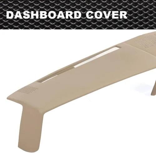 Miniatura 7 de CNNELL Cubierta de salpicadero compatible con Chevy tamaño completo GMC 1981-1987/compatible con Chevy SUV GMC 1981-1991 cubierta de tablero beige