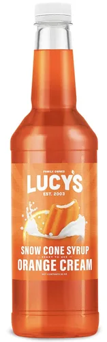 Miniatura 20 de Lucy's Family Owned Shaved Ice - Jarabes de cono de nieve, sangre de tigre, cerveza de raíz, crema de naranja, botellas de jarabe de 32 onzas
