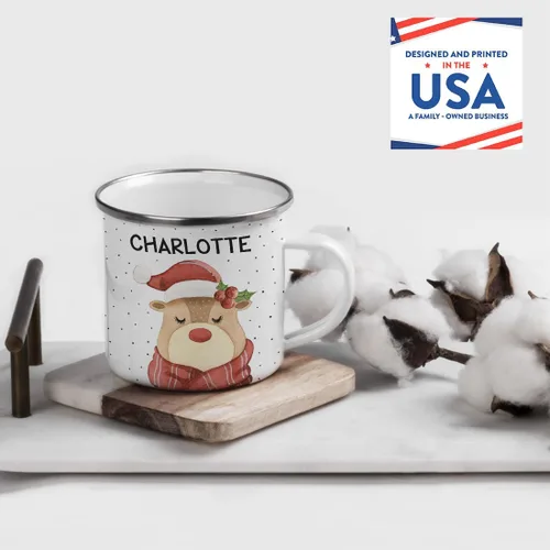 Miniatura 2 de Andaz Press Taza de café personalizada de acero inoxidable de 11 onzas, regalo de broma, oso de acuarela, 1 paquete, ideas personalizadas de taza