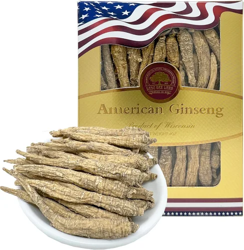 Miniatura 6 de DOL Raíz de ginseng cultivada a mano de Wisconsin americano, mediana y grande, ginseng americano cultivado de Wisconsin (grande, 16 onzas en caja)