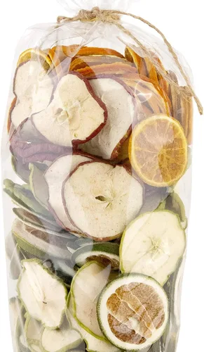 Miniatura 2 de ANDALUCA Rellenos naturales para jarrones y tazones Rebanadas de naranja seca, manzana y cítricos Decoración del hogar (rebanadas de fruta)