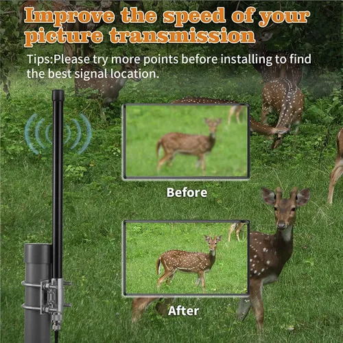 Miniatura 5 de Antena de cámara de rastro celular de largo alcance 4G LTE de 10dBi con cable de 20 pies para cámara Spypoint Flex Flex-M Link Micro Link EVO