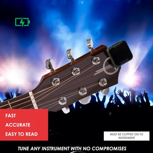 Miniatura 7 de KLIQ EcoTuner - Afinador de clip recargable USB para todos los instrumentos (con cable de carga incluido)