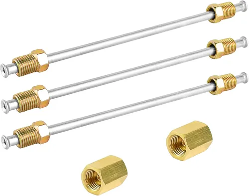Miniatura 10 de MuHize Kit de Línea de Freno de Ajuste Directo - Tubería PVF de 6" con 6 Conexiones y Uniones a Prueba de Fugas Abocinados Dobles Invertidos