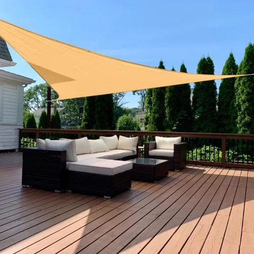 Miniatura 37 de Toldo Quictent de polietileno de alta densidad, 6.53 oz/m², rectangular, para exteriores, 98 % protección UV, kit de herramientas, sombra para patio