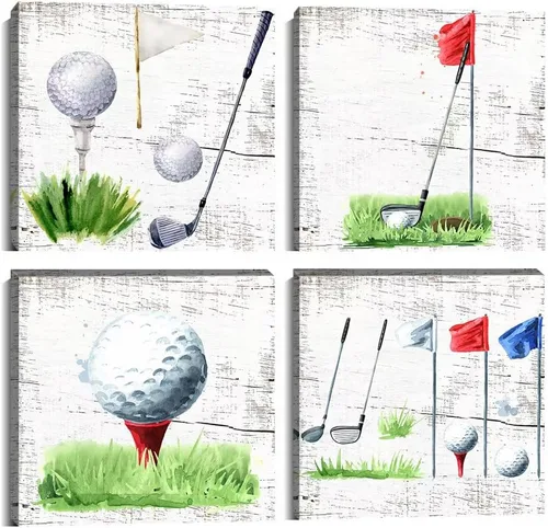 Miniatura 12 de Pankila Imágenes artísticas para pared de campo de golf, póster en lienzo impreso de golf de Estados Unidos, decoración de pared para sala de estar