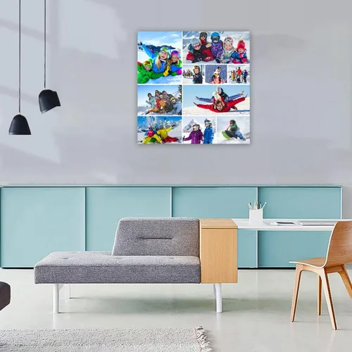Miniatura 4 de LZIMU Regalos personalizados para el Día del Padre, lienzo impreso con tus fotos, lienzo personalizado para pared, regalos únicos de cumpleaños