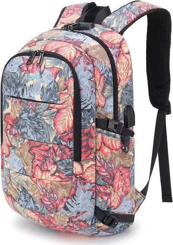 Miniatura 13 de Tzowla, mochila de viaje de negocios para computadora portátil de 15,6 a 17,3 pulgadas para mujeres, hombres y para regalar, A-Negro