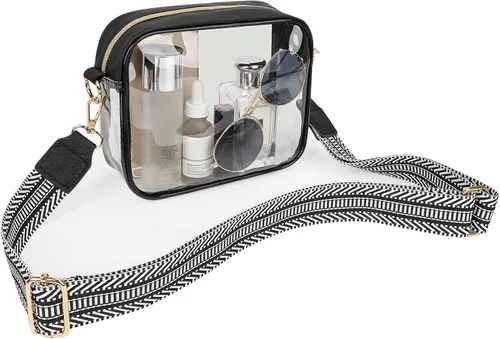 Miniatura 9 de Aveniee Clear Bag Stadium Approved, Clear Purses for Women, Cross body Bag for Concerts with Adjustable Strap