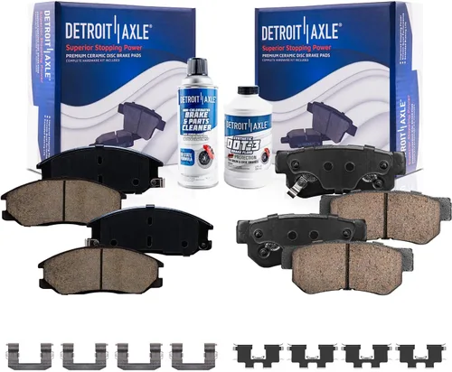 Miniatura 67 de Detroit Axle - Pastillas de Freno Delantero para Nissan Altima Maxima Sentra 350Z Cube Juke Versa INFINITI G20 G35 I30 I35 Suzuki SX4, Pastillas