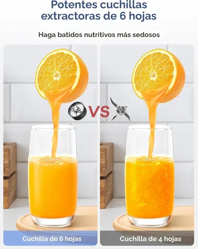 Miniatura 4 de Ganiza Licuadora para Batidos, licuadora de 900W para batidos y licuados, Combo de licuadora personal y molinillo de 15 piezas para cocina, batidora