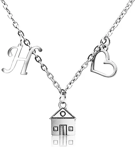 LATAMO Collar de Harry's House, cantante Harry Merch, collar inspirado en el hogar cantante, regalos para fanáticos del cantante HS, álbum de regalo
