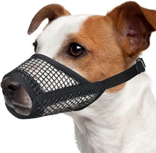 Miniatura 12 de Mayerzon Bozal para Perro, Bozales de Malla Suave para Perros Pequeños, Medianos y Grandes Chihuahua Poodle Husky Labrador Retriever, Protector