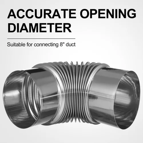 Miniatura 4 de Uonlytech Estufa de leña, escape de chimenea, estufa de leña, kit de estufa de pellets de codo, estufa de 3 pulgadas, estufa de codo de chimenea