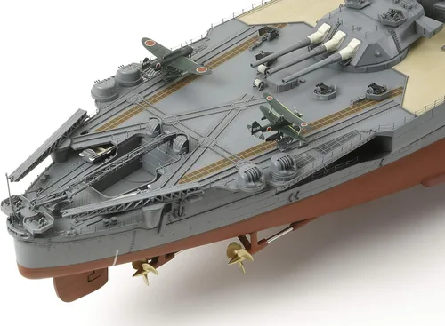 Miniatura 4 de Tamiya, buque de guerra japonés Yamato, modelo para armar