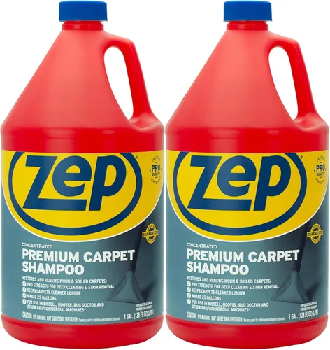 Miniatura 10 de Zep ZUPXC128 - Champú para alfombras de primera calidad, 1 galón (caja de 4), limpieza profunda y eliminación de manchas, para máquinas de alfombras