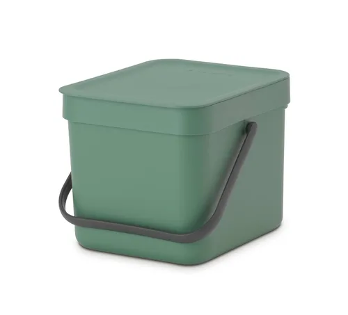 Miniatura 18 de Brabantia Sort & Go Cubo de Reciclaje 3.2 Galones (Verde Jade) Cubo de Basura de Plástico Eficiente en Espacio con Asa, Tapa Removible y Que