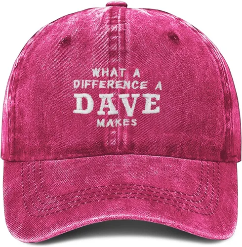Miniatura 20 de What A Differences A Dave Makes Hat Gorra de béisbol Sombreros para hombres Sombrero ajustable